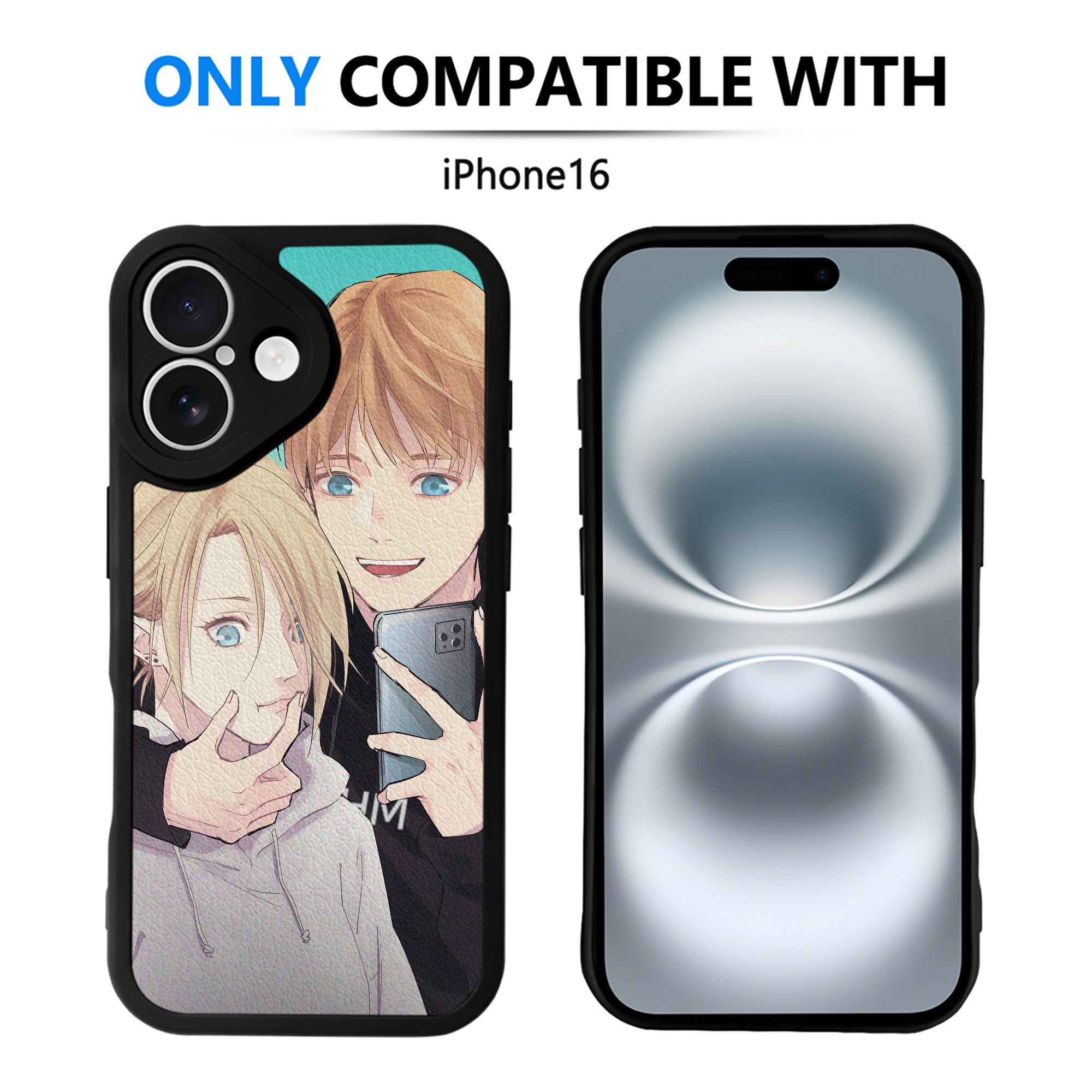 （画像用） 進撃の巨人 Attack on Titan 【iPhone 16シリーズ対応】シリコンスマホケース（レザー調） 材質：シリコン
